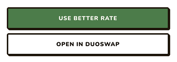Maru's two-button choice: Use better rate, or open in DuoSwap